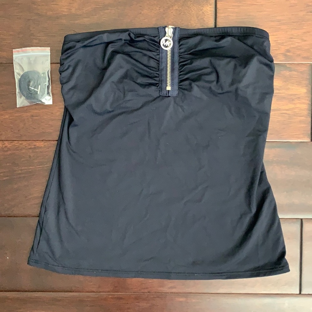 Michael Kors bandeau tankini swim top